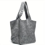 Large Capacity Retro PU Tote Bag For Women
