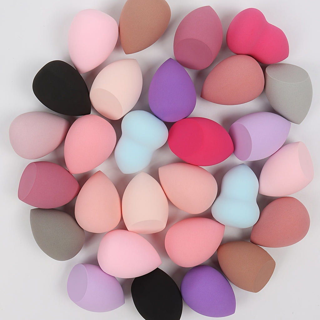 Medium Makeup Sponges 3/6/12pcs, Assorted Colors and Shapes.