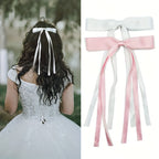2pcs Women's Ballet-Style Double-Layer Tassel Hair Clips