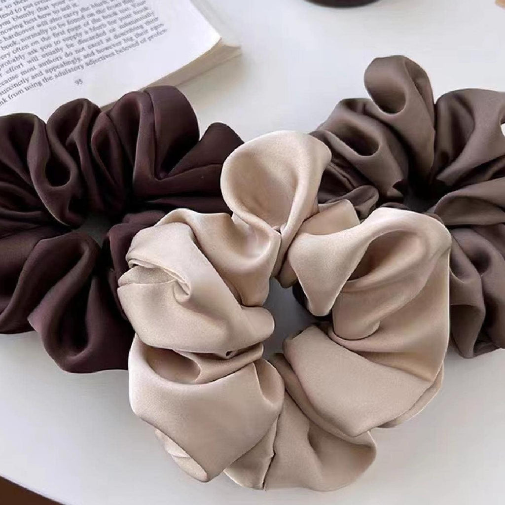Soft Satin Hair Scrunchies Set (3pcs)