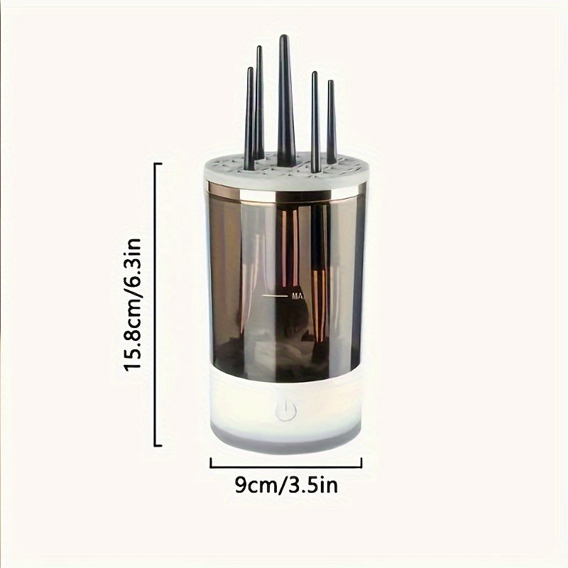 USB-Powered Electric Makeup Brush Cleaner & Organizer.
