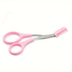 Eyebrow Trimmer Scissor With Comb.