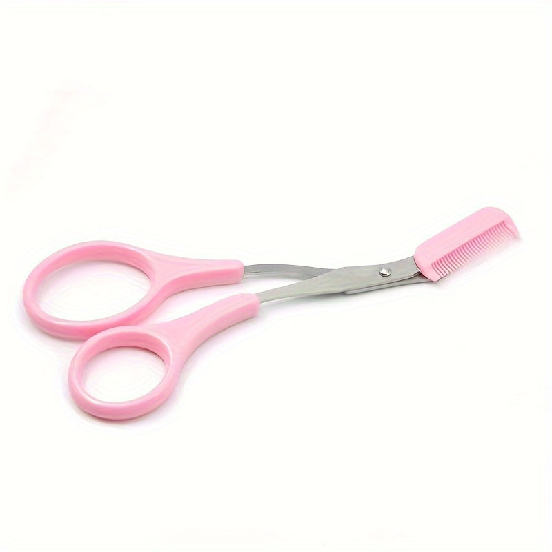 Eyebrow Trimmer Scissor With Comb.
