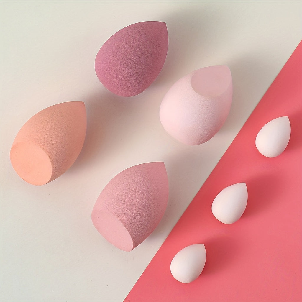 Pink Makeup Sponge Blender Set with Storage Jar