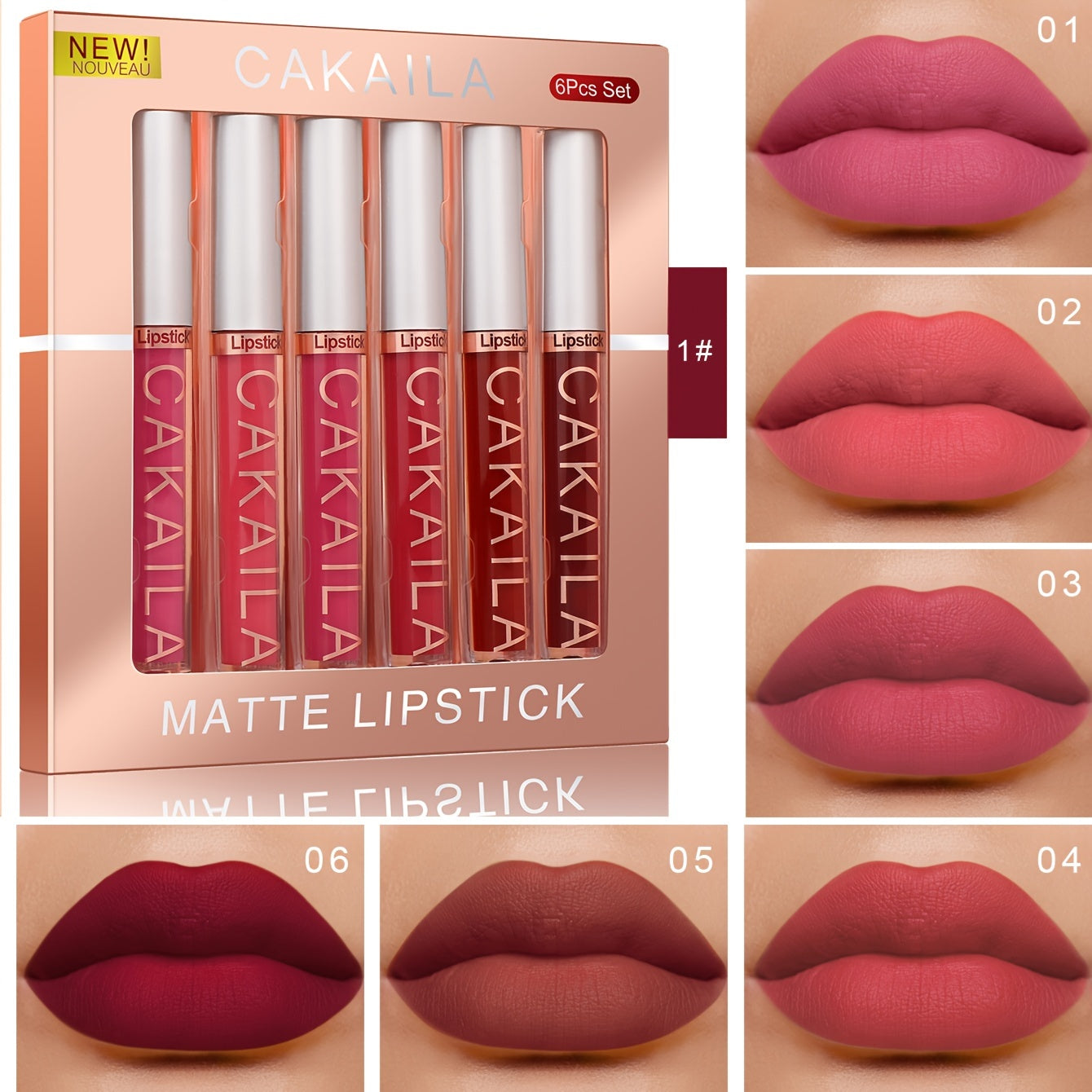 6pcs of lip gloss