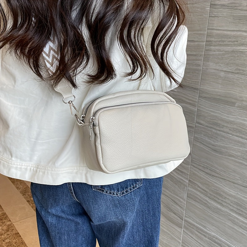 Stylish PU Crossbody Bag