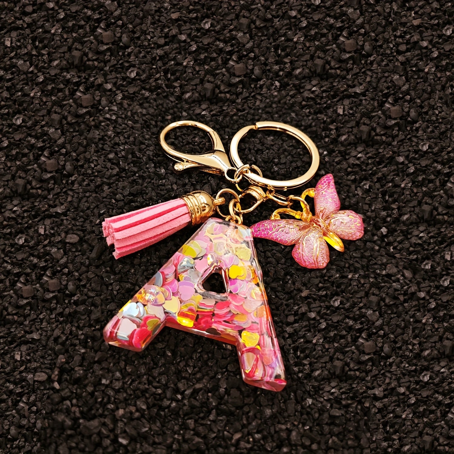 Alphabet Initial Letter Keychain Cute Backpack Charm
