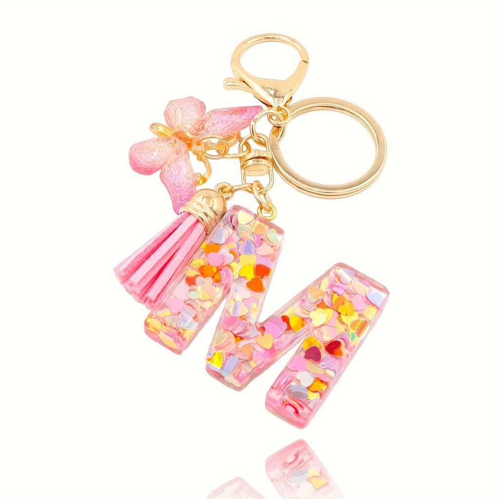 Alphabet Initial Letter Keychain Cute Backpack Charm
