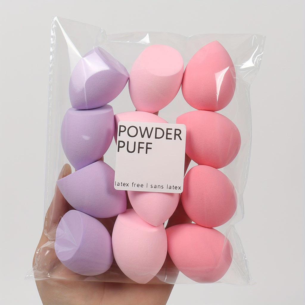 Medium Makeup Sponges 3/6/12pcs, Assorted Colors and Shapes.