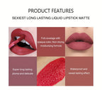 6pcs HANDAIYAN Matte Liquid Lipstick Set