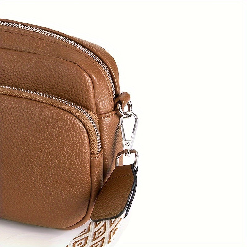 Stylish PU Crossbody Bag