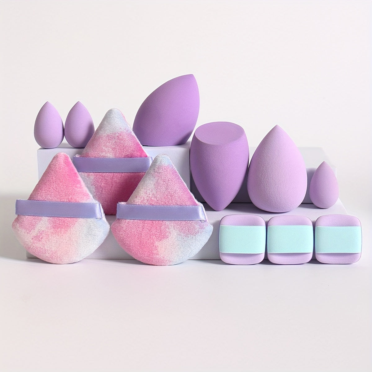 12pcs All-Purpose Makeup Sponge Set
