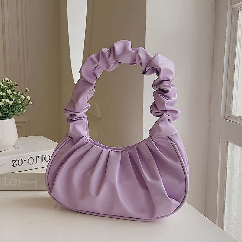 Cloud Ruched Hobo handbag