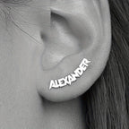 Personalized Letter Stud Earrings.