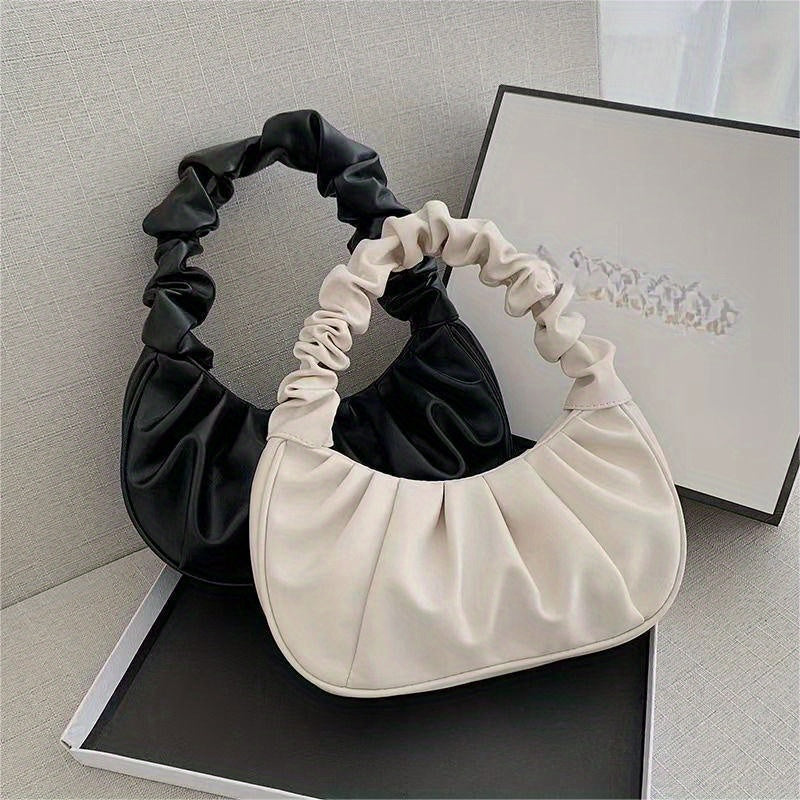 Cloud Ruched Hobo handbag