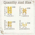 40pcs Alloy Hair Cuffs & Rings for Braids