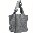 Large Capacity Retro PU Tote Bag For Women