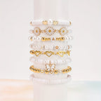 1000pcs DIY Imitation Pearl Beads Bracelet Making Kit.