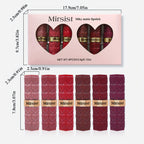 Mirsist 6-Color Soft-Focus Matte Lipstick