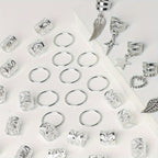 45pcs Alloy Braid Hair Rings Jewelleries
