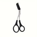 Eyebrow Trimmer Scissor With Comb & Facial Hair Removal