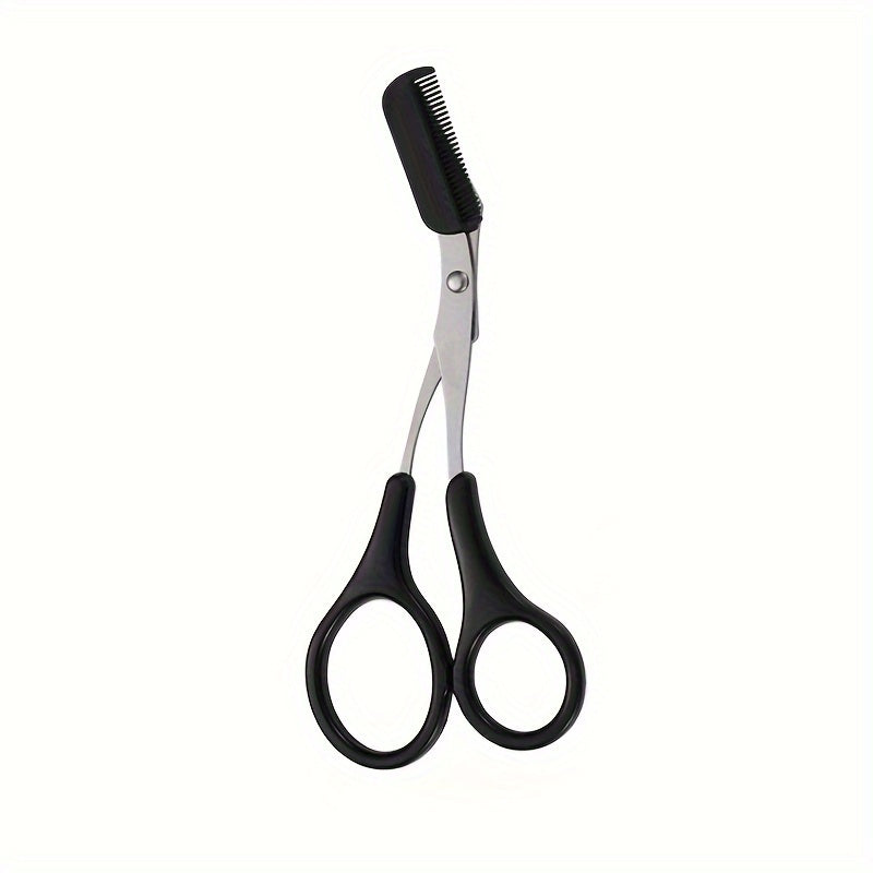 Eyebrow Trimmer Scissor With Comb & Facial Hair Removal