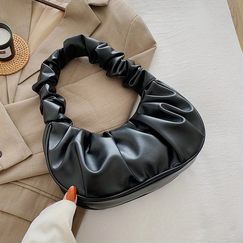 Cloud Ruched Hobo handbag