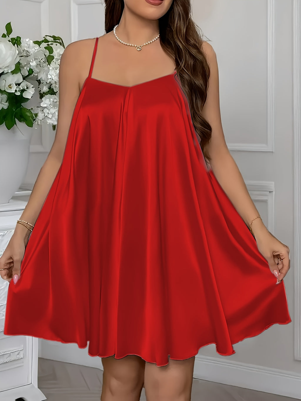 3pcs Women's Camisole Pyjama Set,
