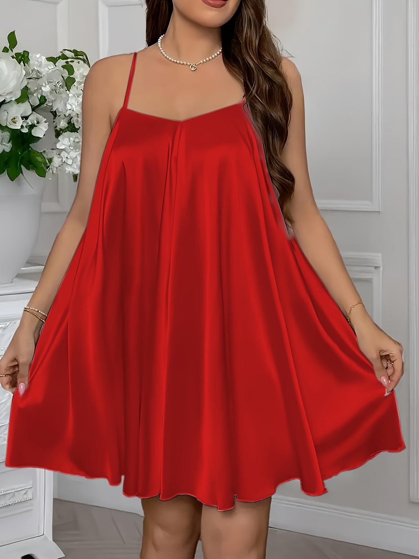 3pcs Women's Camisole Pyjama Set,