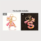 Alphabet Initial Letter Keychain Cute Backpack Charm