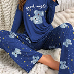 Women'S Cozy Gray Pyjama Set
