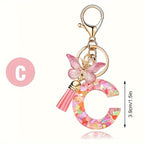 Alphabet Initial Letter Keychain Cute Backpack Charm