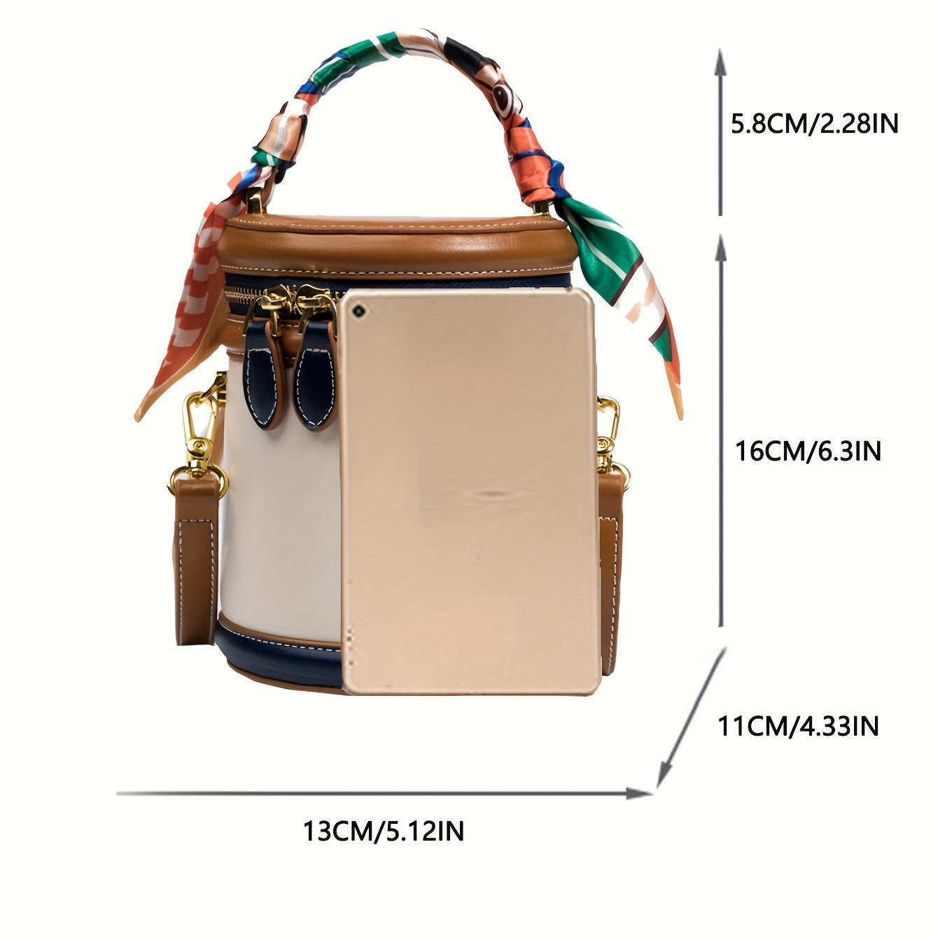 Fashionable Round Cylinder Handbag
