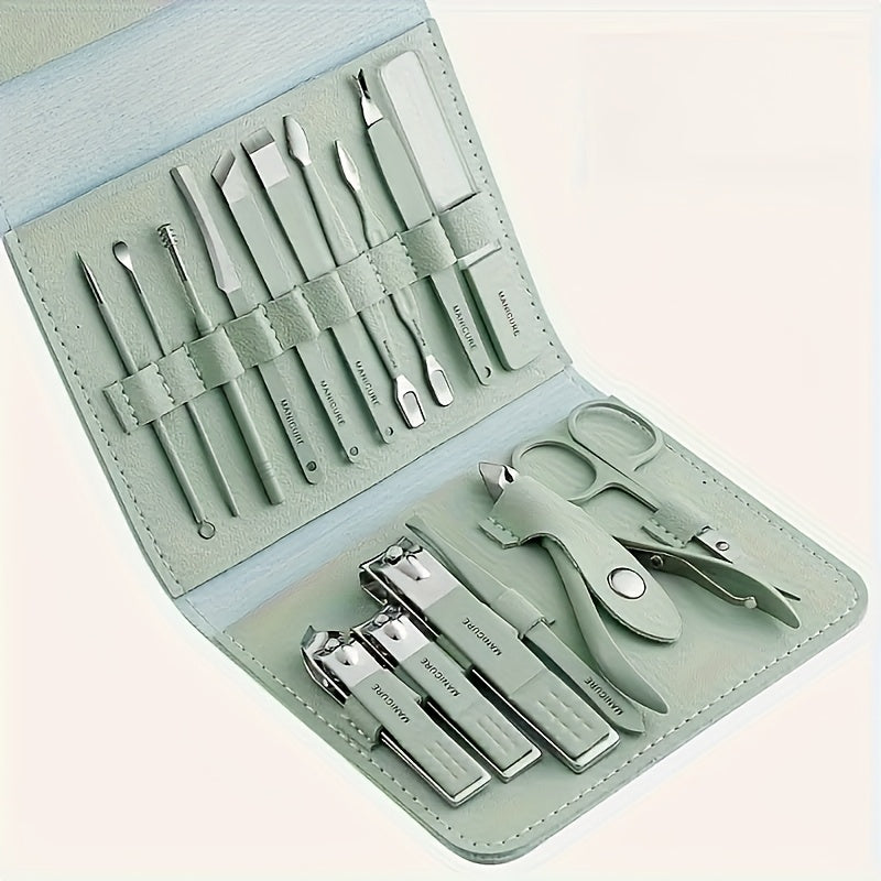 16pcs Premium Stainless Steel Manicure And Pedicure Set