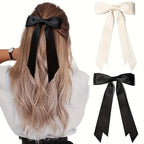2pcs Women's Ballet-Style Double-Layer Tassel Hair Clips