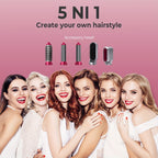 5 In 1 Hot Air Brush, Detachable Hair Styling Tool Kit