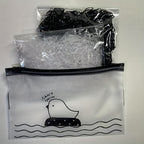 1000pcs Jelly Colour High Elasticity Soft Hair Bands with Glitter.