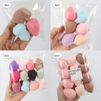 Medium Makeup Sponges 3/6/12pcs, Assorted Colors and Shapes.