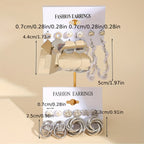Exaggerated Golden Style Butterfly imitation Pearl Ladies' Earrings