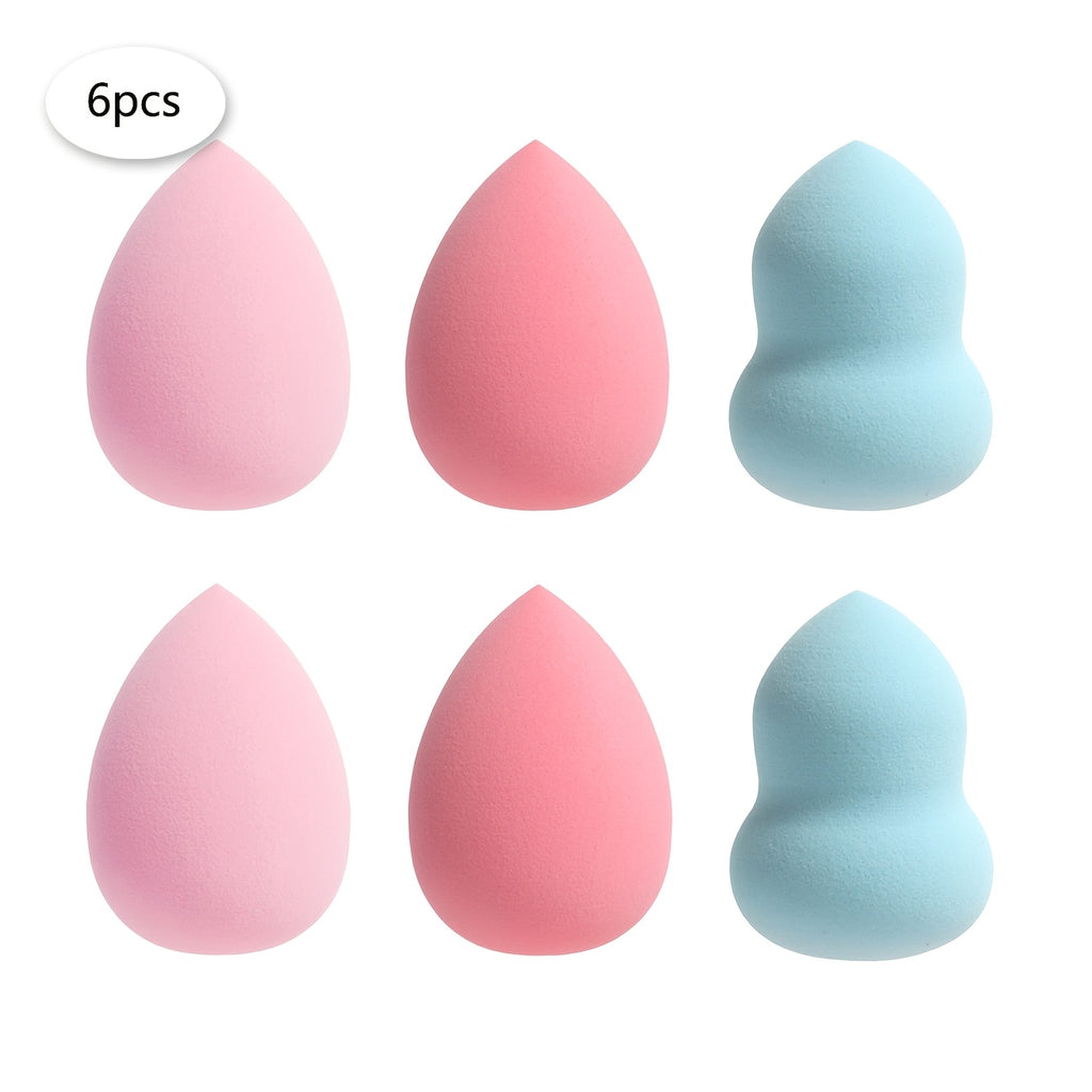 Medium Makeup Sponges 3/6/12pcs, Assorted Colors and Shapes.
