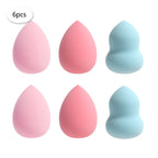Medium Makeup Sponges 3/6/12pcs, Assorted Colors and Shapes.
