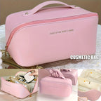 Large Capacity Makeup Bag Portable Zippered Pouch