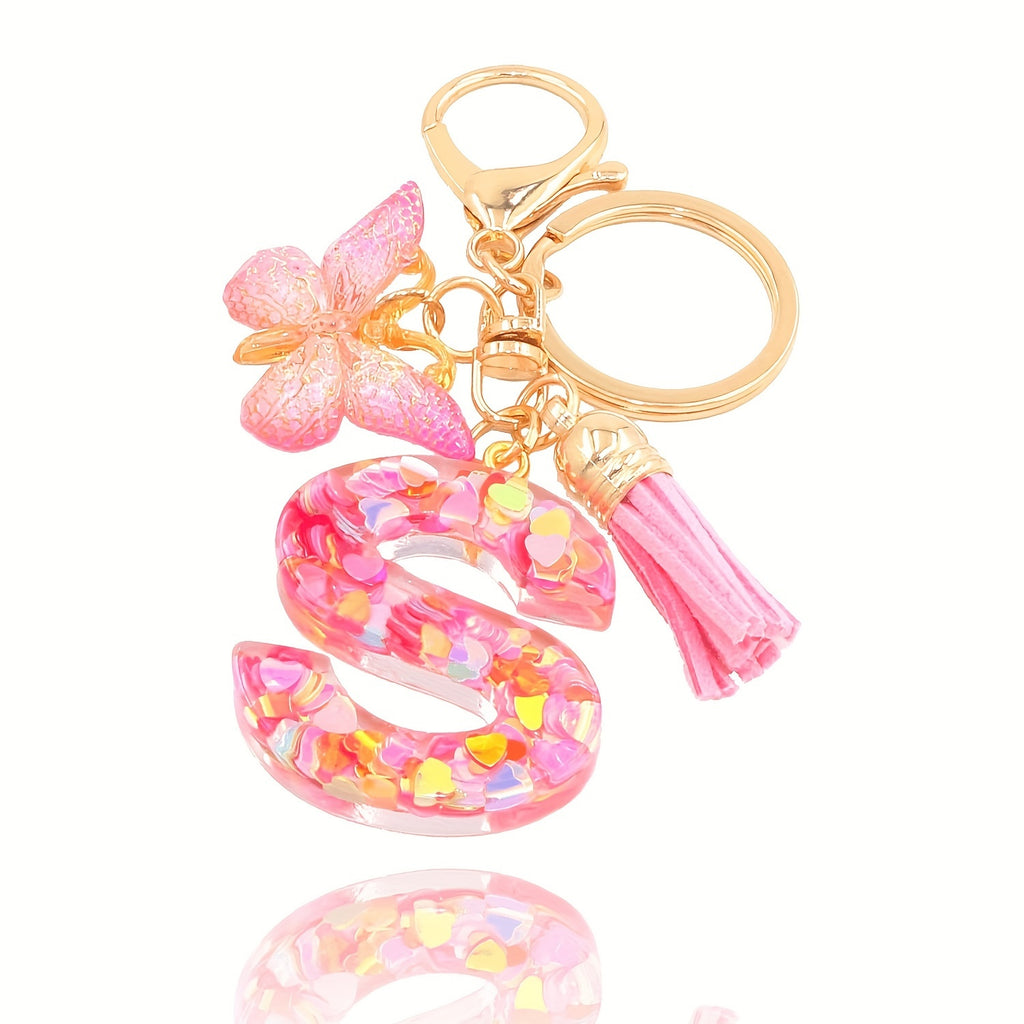 Alphabet Initial Letter Keychain Cute Backpack Charm