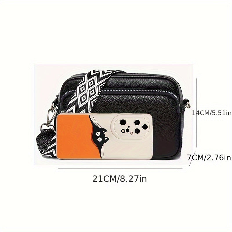 Stylish PU Crossbody Bag