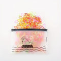 1000pcs Jelly Colour High Elasticity Soft Hair Bands with Glitter.