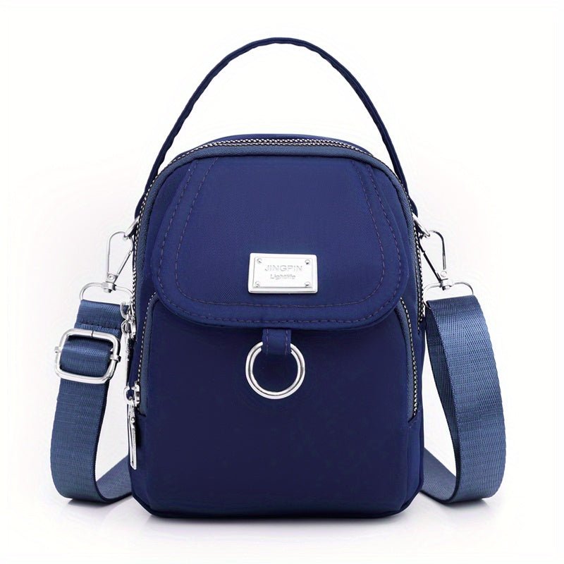 OGEHUAFEE Womens Mini Light Blue Nylon Shoulder Bag