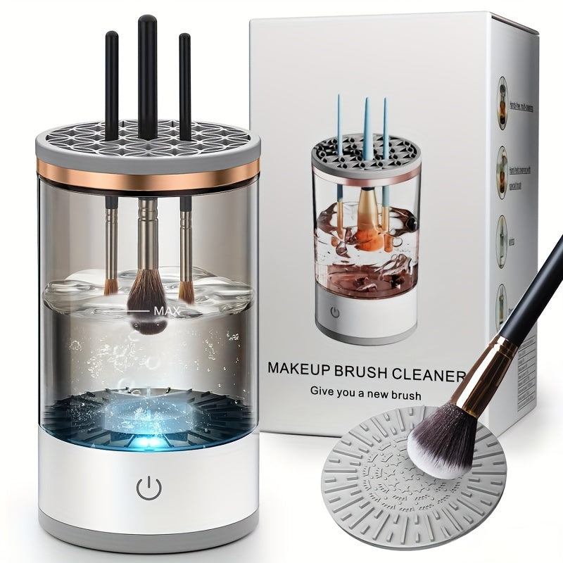 USB-Powered Electric Makeup Brush Cleaner & Organizer.