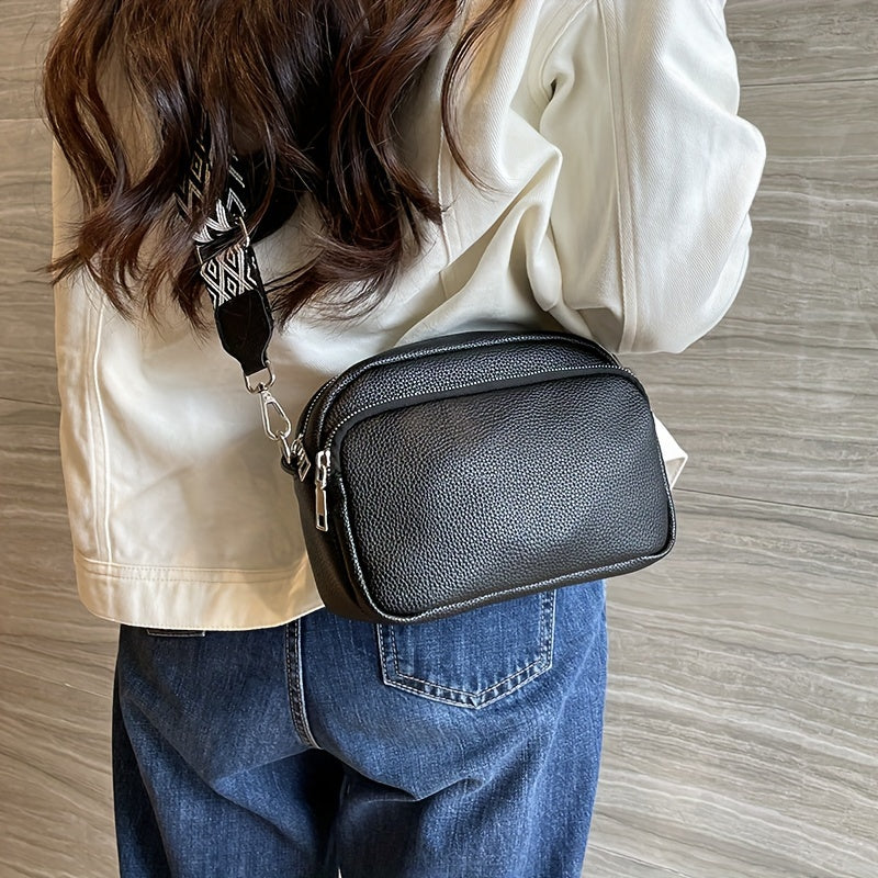 Stylish PU Crossbody Bag