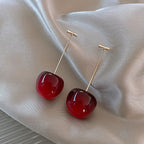 Fruit Cherry Drop Earrings