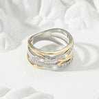 Luxury Infinity Synthetic Zirconia Eternity Ring